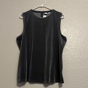 GAP Charcoal Velvet Tank Top